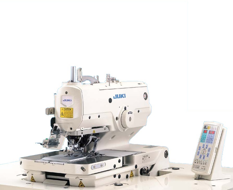 JUKI MEB-3200 Cilpošanas mašīna ar elektronisko vadību figurālas cilpas veidošanai ar divu diegu ķēdītes dūrienu