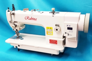 RUBINA RB0318 - 1D промышленная машина для тяжелых материалов, с верхним и нижним транспортером, с прямым серво приводом 220V и позиционированием иглы
