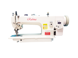 RUBINA RB0318 - 1D промышленная машина для тяжелых материалов, с верхним и нижним транспортером, с прямым серво приводом 220V и позиционированием иглы