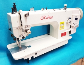 RUBINA RB0318 - 1D промышленная машина для тяжелых материалов, с верхним и нижним транспортером, с прямым серво приводом 220V и позиционированием иглы
