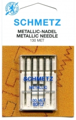 Adatu komplekts sadzīves šujmašīnām Schmetz Metallic (5 gab. NM80)