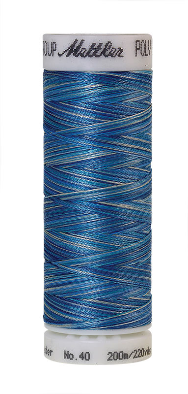 Daudzkrāsu izšūšanas diegi Poly Sheen Multi (krāsa 9605)