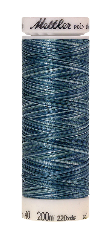 Daudzkrāsu izšūšanas diegi Poly Sheen Multi (krāsa 9928)