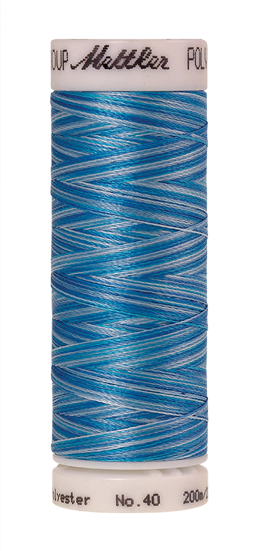 Daudzkrāsu izšūšanas diegi Poly Sheen Multi (krāsa 9930)