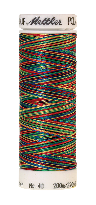 Daudzkrāsu izšūšanas diegi Poly Sheen Multi (krāsa 9937)