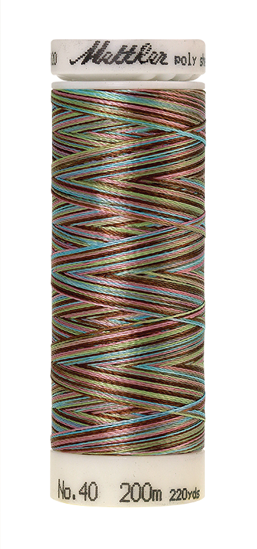 Daudzkrāsu izšūšanas diegi Poly Sheen Multi (krāsa 9972)