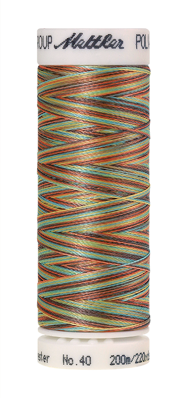 Daudzkrāsu izšūšanas diegi Poly Sheen Multi (krāsa 9974)
