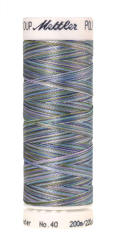 Daudzkrāsu izšūšanas diegi Poly Sheen Multi (krāsa 9980)