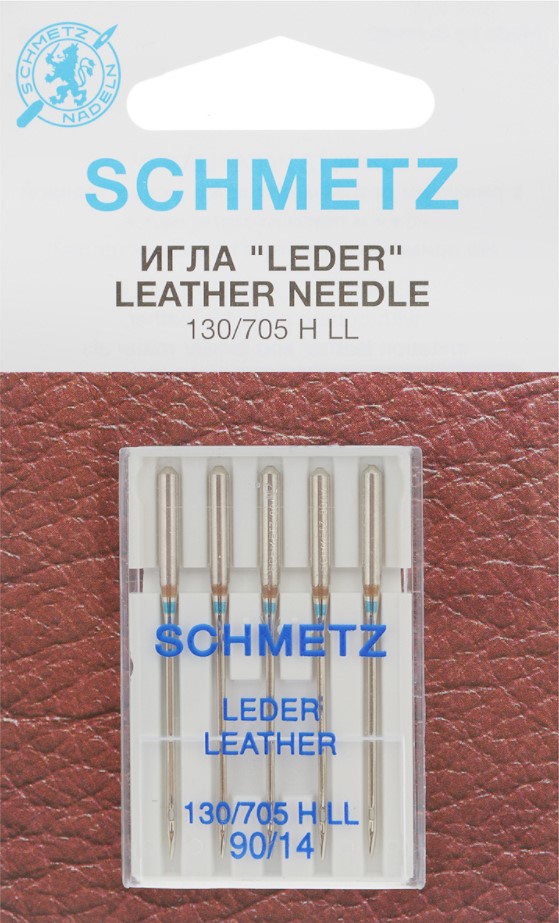 Adatu komplekts sadzīves šujmašīnām ādai SCHMETZ (5 gab. Nr.90)