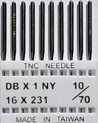 DBx1 NM70 (universālas) adatas rūpnieciskajai šujmašīnai TRIUMPH (10 gab.)