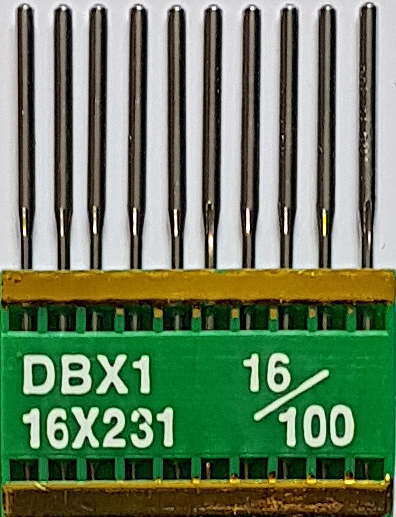 DBx1 PVD NM100 (ar titāna pārklājumu) adatas rūpnieciskajai šujmašīnai TRIUMPH (10 gab.)