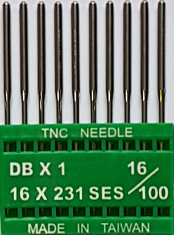 DBx1 SES NM100 (trikotāžai) adatas rūpnieciskajai šujmašīnai TRIUMPH (10 gab.)