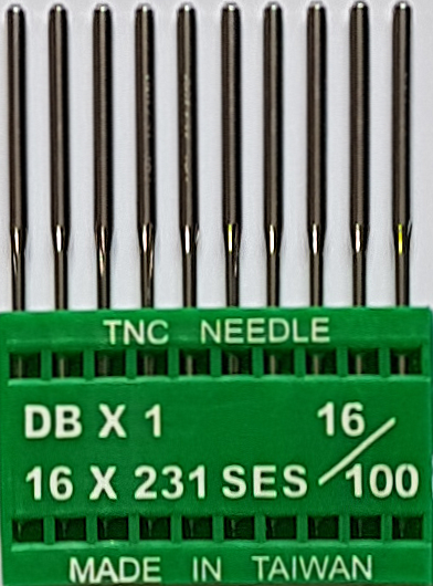 DBx1 SES NM100 (trikotāžai) adatas rūpnieciskajai šujmašīnai TRIUMPH (10 gab.)