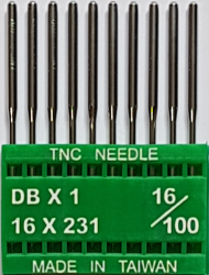DBx1 NM100 (universālas) adatas rūpnieciskajai šujmašīnai TRIUMPH (10 gab.)