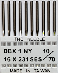 DBx1 SES NM70 (trikotāžai) adatas rūpnieciskajai šujmašīnai TRIUMPH (10 gab.)