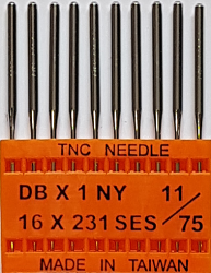 DBx1 SES NM75 (trikotāžai) adatas rūpnieciskajai šujmašīnai TRIUMPH (10 gab.)