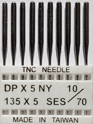 DPx5 SES NM70 (trikotāžai) adatas rūpnieciskajai šujmašīnai TRIUMPH (10 gab.)
