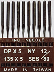 DPx5 SES NM80 (trikotāžai) adatas rūpnieciskajai šujmašīnai TRIUMPH (10 gab.)