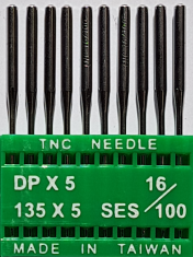 DPx5 SES NM100 (trikotāžai) adatas rūpnieciskajai šujmašīnai TRIUMPH (10 gab.)