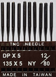 DPx5 NM80 (universālas) adatas rūpnieciskajai šujmašīnai TRIUMPH (10 gab.)