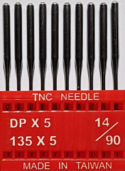 DPx5 NM90 (universālas) adatas rūpnieciskajai šujmašīnai TRIUMPH (10 gab.)