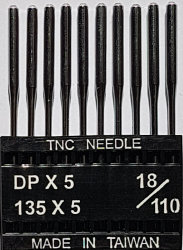 DPx5 NM110 (universālas) adatas rūpnieciskajai šujmašīnai TRIUMPH (10 gab.)