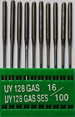 UY128GAS SES NM100 (trikotāžai) adatas rūpnieciskām plakanšuves šujmašīnām