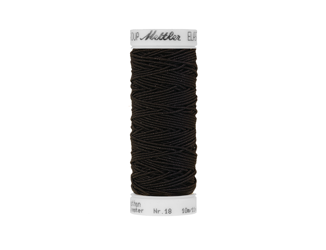 Gumijas vītne Amann ELASTIC (melna)