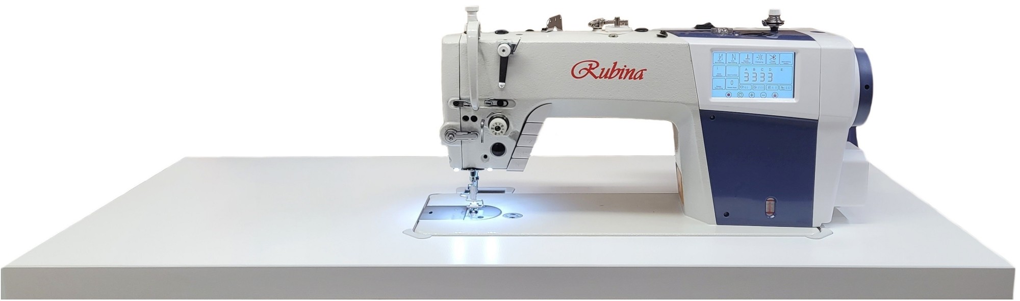 Rubina RB-7220-BNF RUBINA прямострочная швейная машина с игольным продвижением и автоматическими функциями