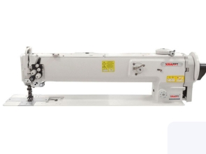KRAFFT KF-1560-65  ДВУХИГОЛЬНАЯ ПРОМЫШЛЕННАЯ ШВЕЙНАЯ МАШИНА С УДЛИНЁННЫМ РУКАВОМ (650 ММ) И ТРОЙНОЙ ПОДАЧЕЙ
