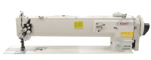 KRAFFT KF-1560-65  ДВУХИГОЛЬНАЯ ПРОМЫШЛЕННАЯ ШВЕЙНАЯ МАШИНА С УДЛИНЁННЫМ РУКАВОМ (650 ММ) И ТРОЙНОЙ ПОДАЧЕЙ