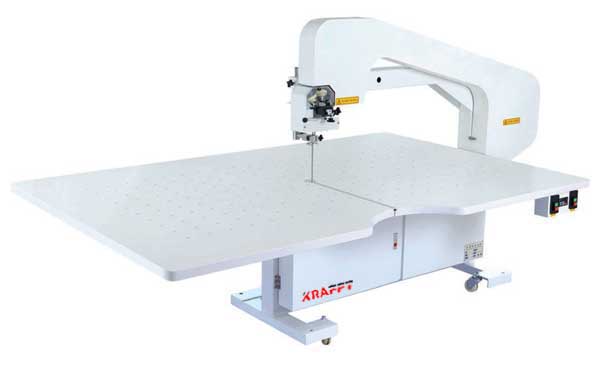 KRAFFT KF-1200-B  PROFESIONĀLĀ LENTES NAŽA AUDUMA GRIEŠANAS MAŠĪNA