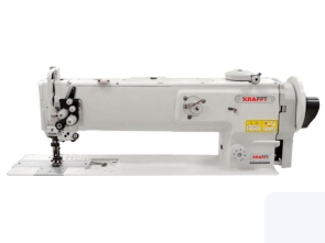 KRAFFT KF-1560-45  ДВУХИГОЛЬНАЯ ПРОМЫШЛЕННАЯ ШВЕЙНАЯ МАШИНА С УДЛИНЁННЫМ РУКАВОМ (450 ММ) И ТРОЙНОЙ ПОДАЧЕЙ
