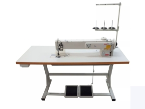 KRAFFT KF-1560-65  ДВУХИГОЛЬНАЯ ПРОМЫШЛЕННАЯ ШВЕЙНАЯ МАШИНА С УДЛИНЁННЫМ РУКАВОМ (650 ММ) И ТРОЙНОЙ ПОДАЧЕЙ