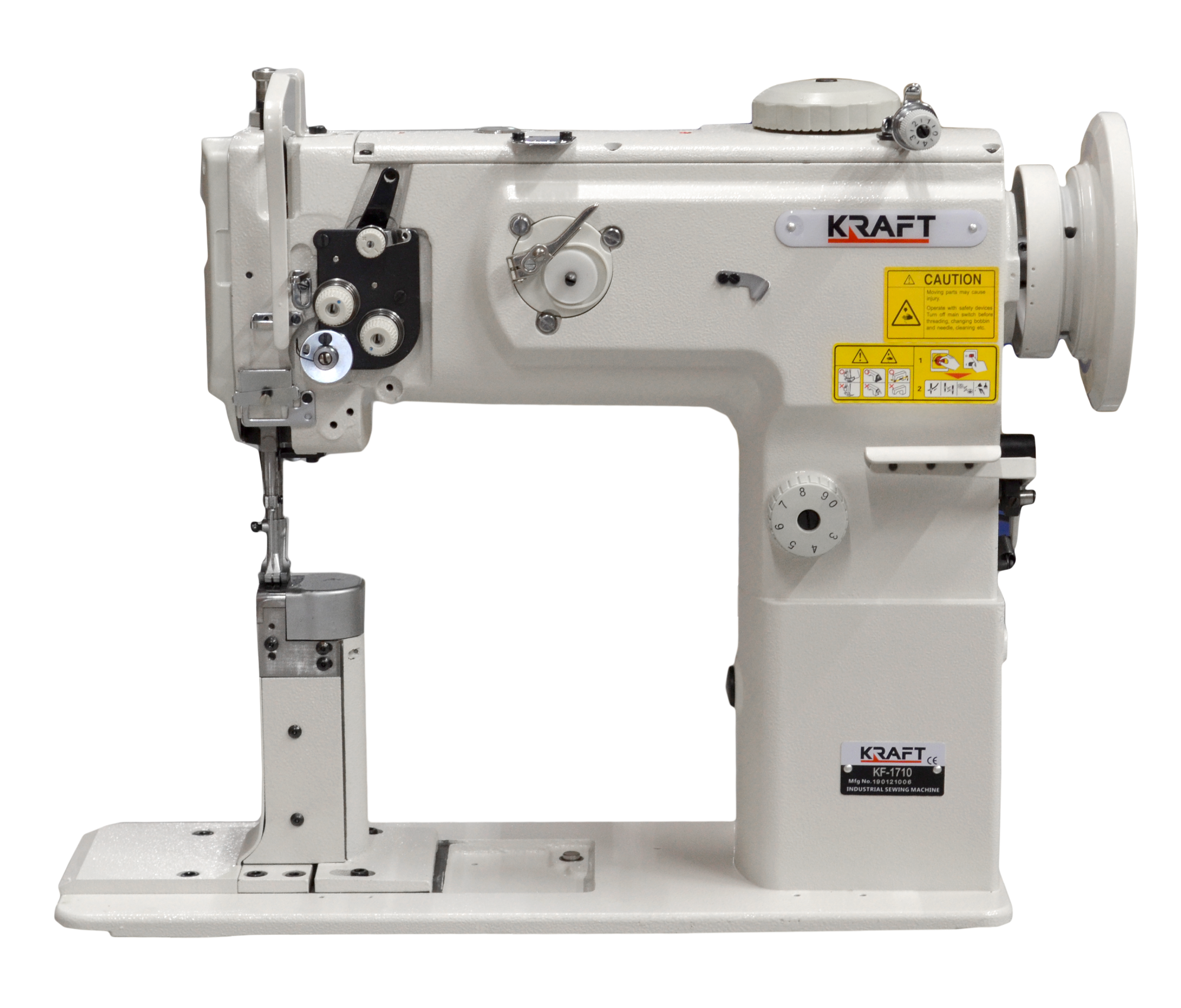 KRAFFT KF-1710  VIENAS ADATAS STABA TIPA LOCKSTITCH ŠŪŠANAS MAŠĪNA AR KOMBINĒTO PĀDEVI