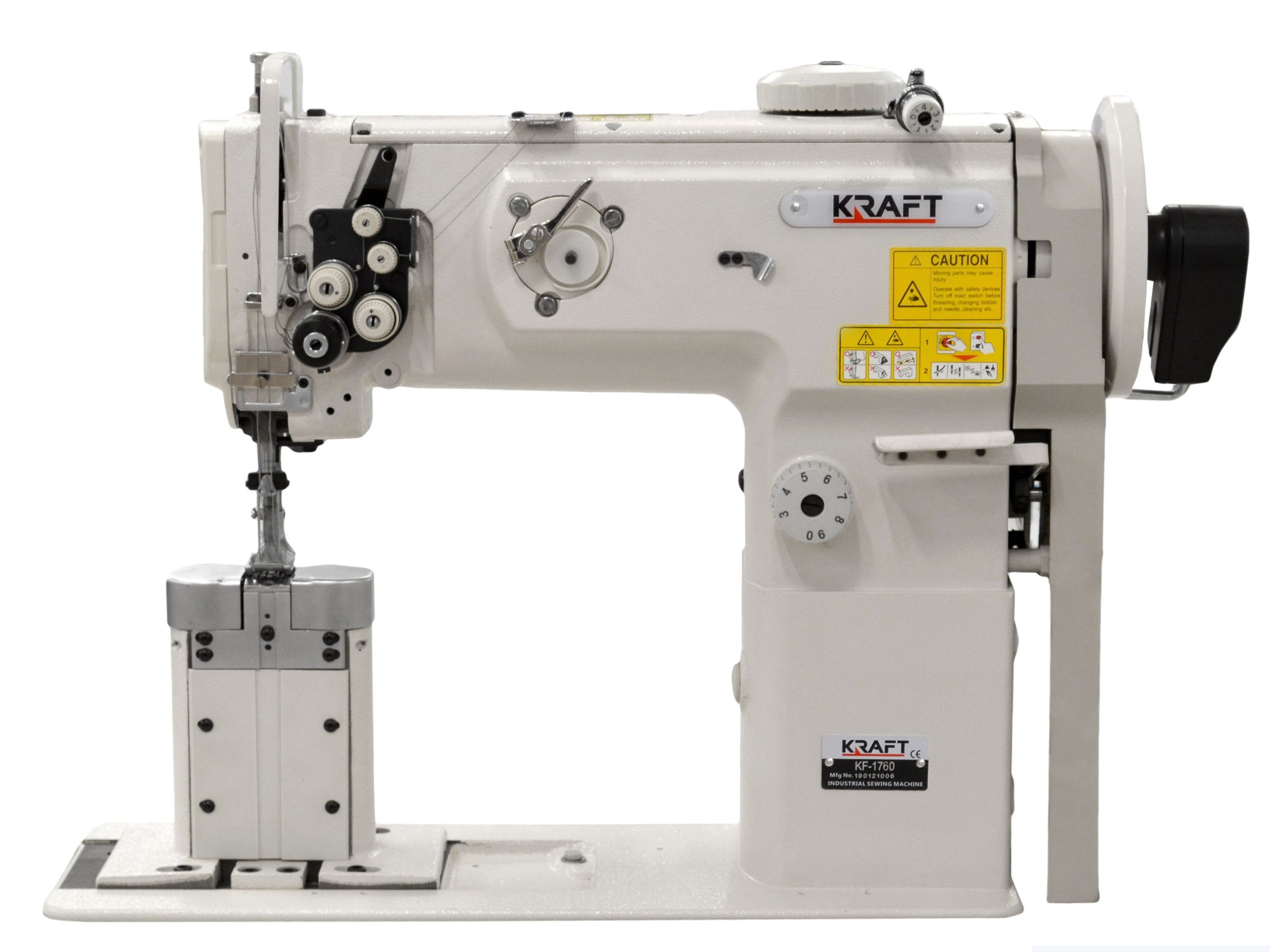 KRAFFT KF-1760  DIVU ADATU STABA TIPA LOCKSTITCH ŠŪŠANAS MAŠĪNA AR KOMBINĒTO PĀDEVI