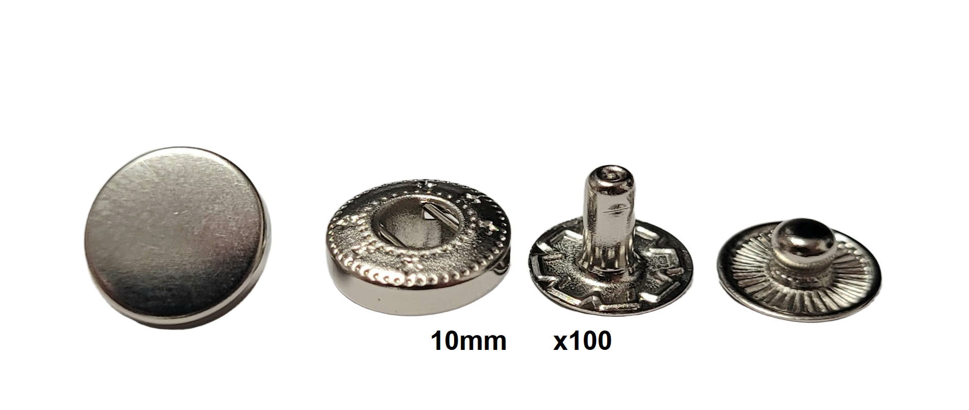 Spiedpogas (10 mm) - 100 gab.